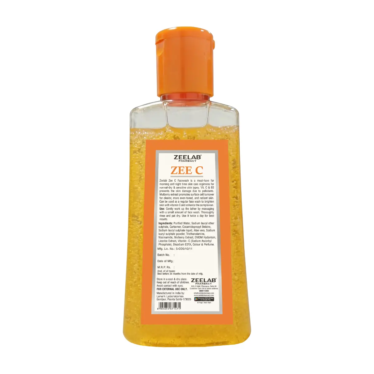 ZEE-C Vitamin C Face Wash 200ml