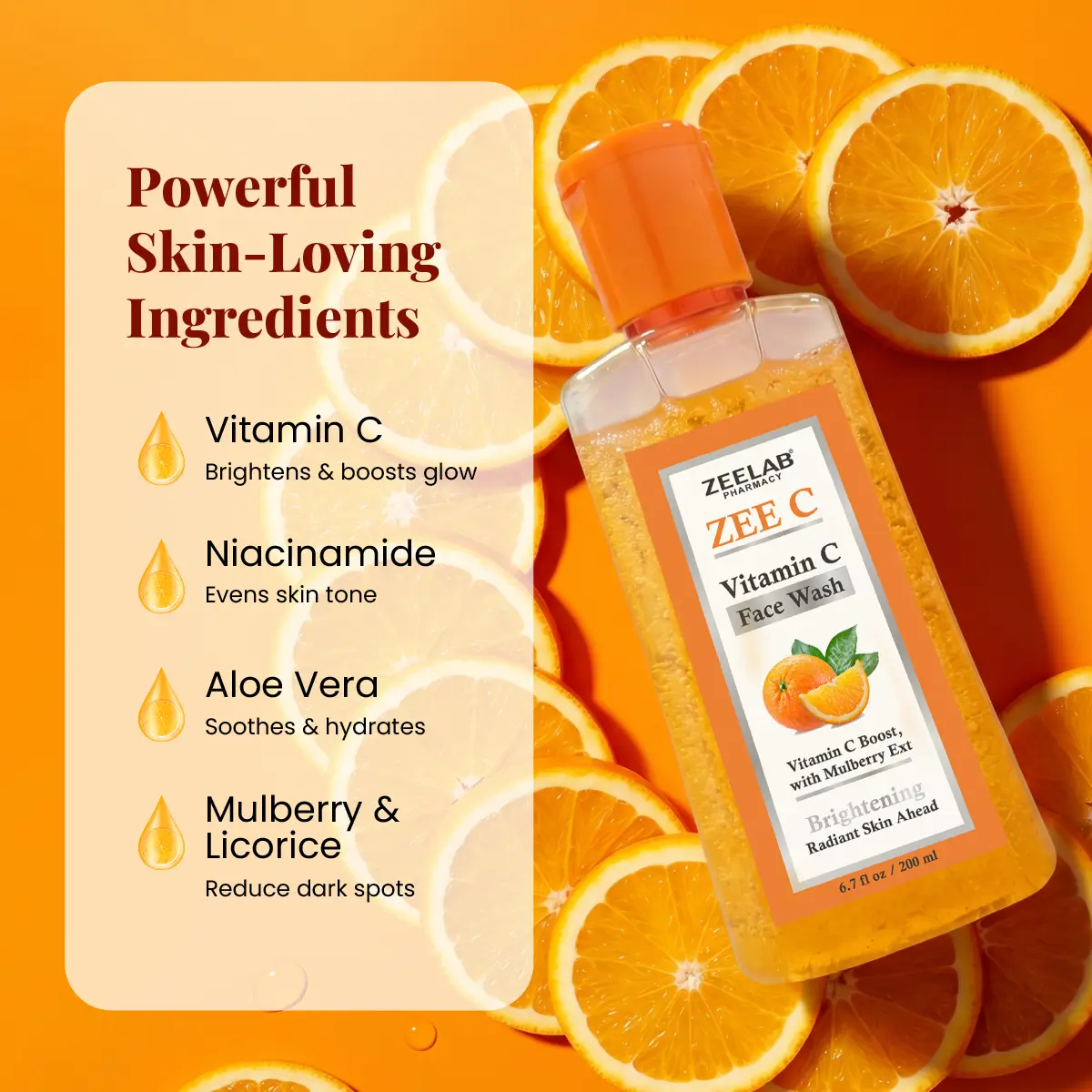 ZEE-C Vitamin C Face Wash 200ml