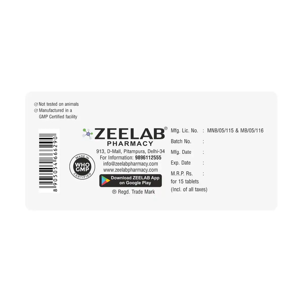 Zeedopa 110 Tablet