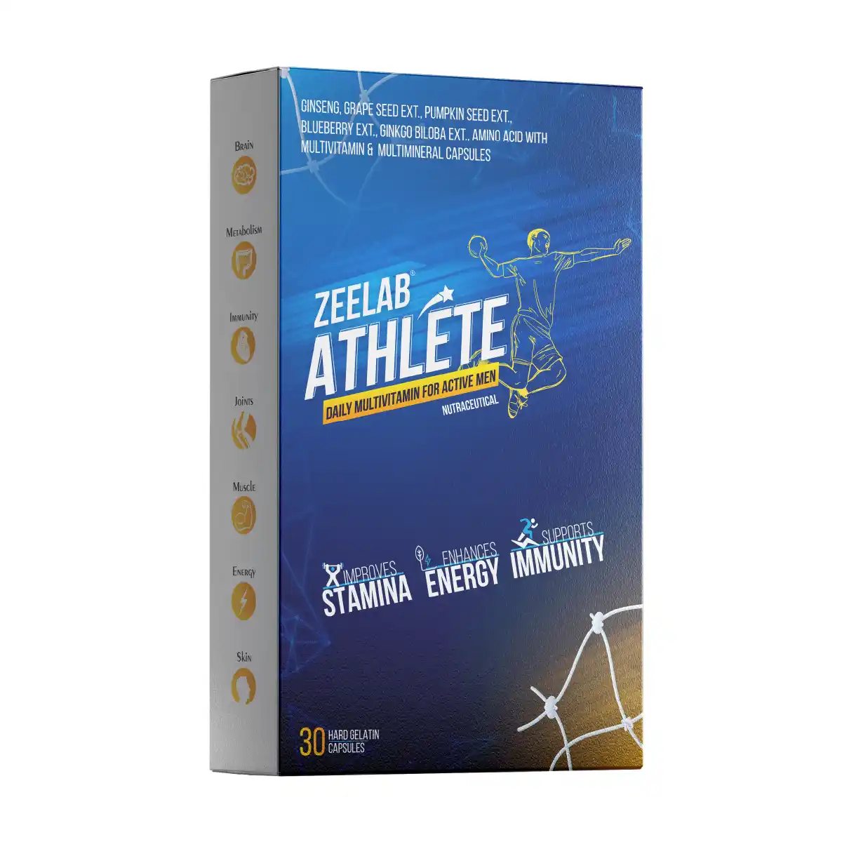 Zeelab Athlete Multivitamin For Men ( 30 Capsules )