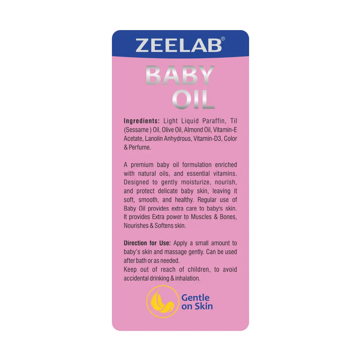 Zeelab Baby Oil 200ml | Gentle Baby Massage Oil