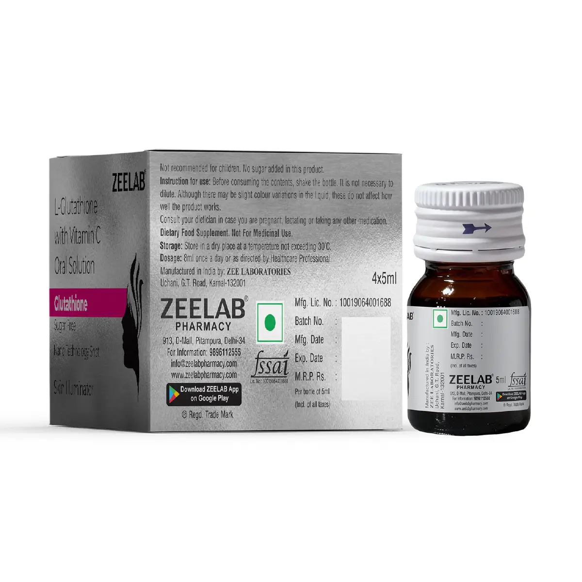 Zeelab Glutathione Oral Solution
