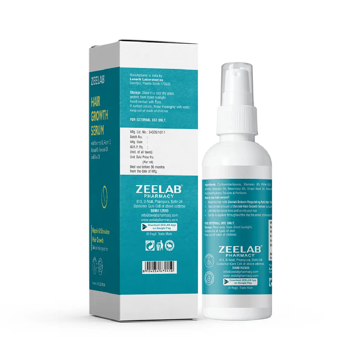Zeelab Hair Growth Serum 100ml