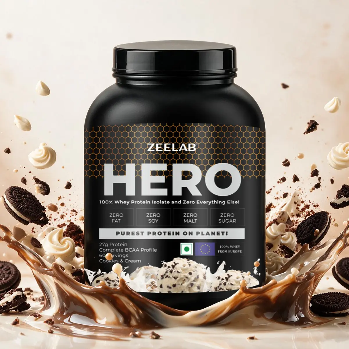HERO 100% Whey Protein Isolate - Cookies & Cream