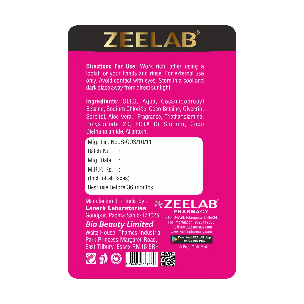 Zeelab Shower Gel Japanese Cherry Blossom - 300ml