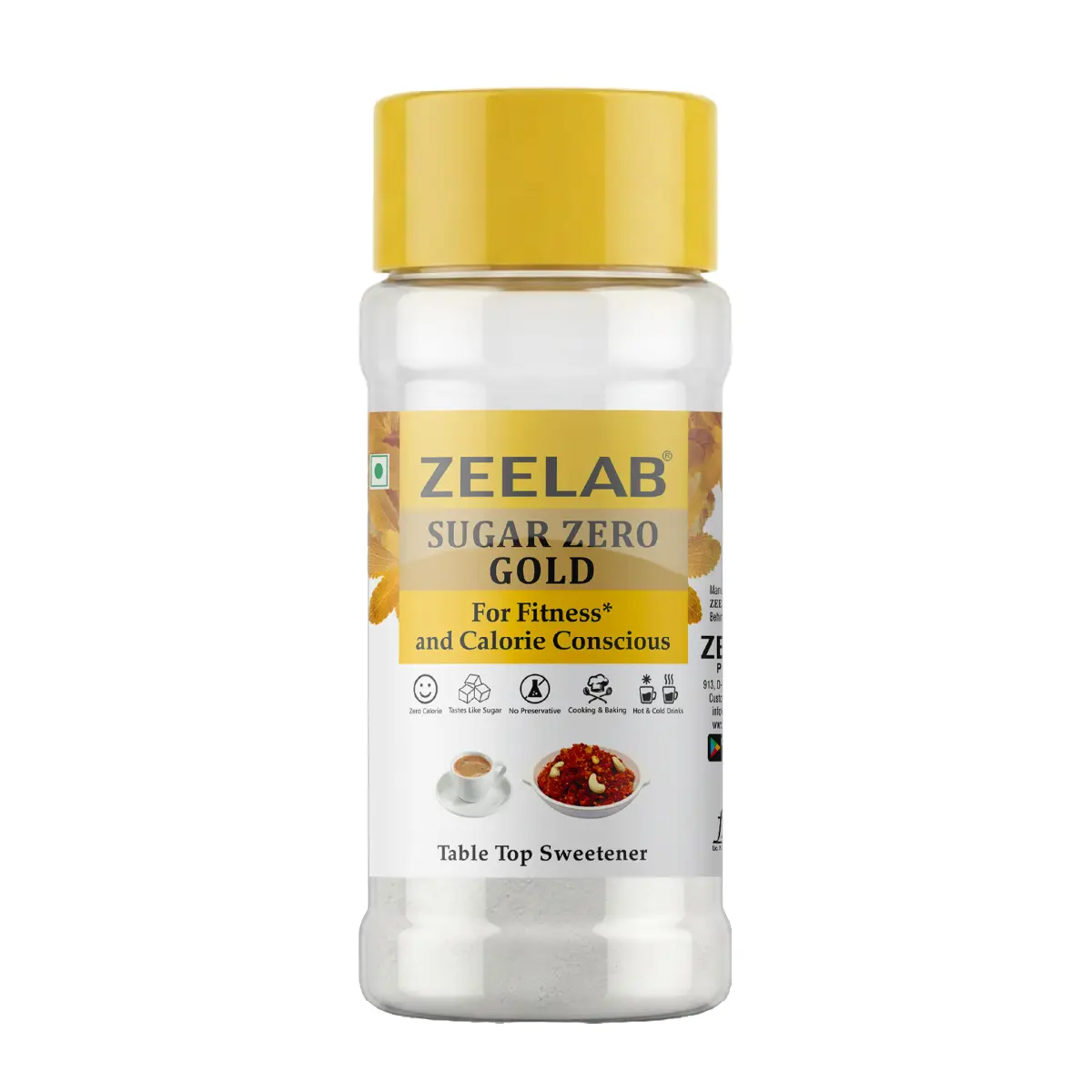 Zeelab Sugar Zero Gold | Sugar Free Sweetener for Daily Use
