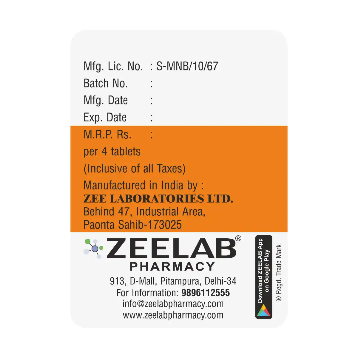 Zeemectin 12 Tablet