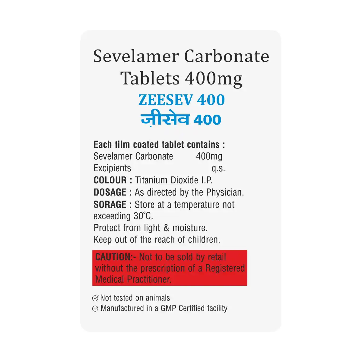 Zeesev 400 Tablet