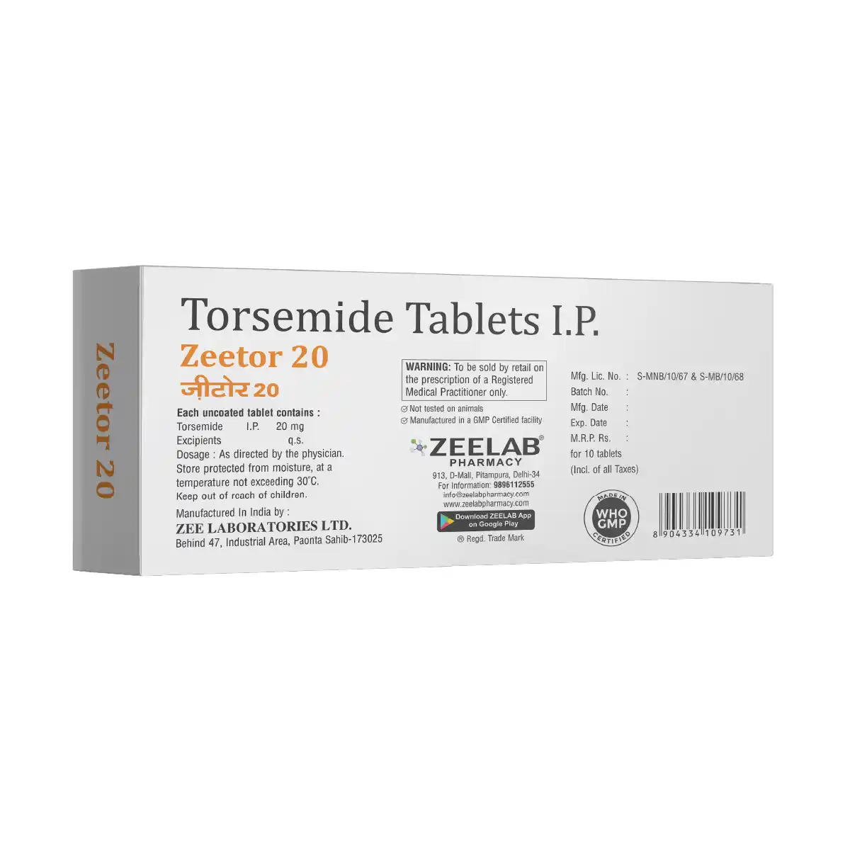 Zeetor 20 Tablet