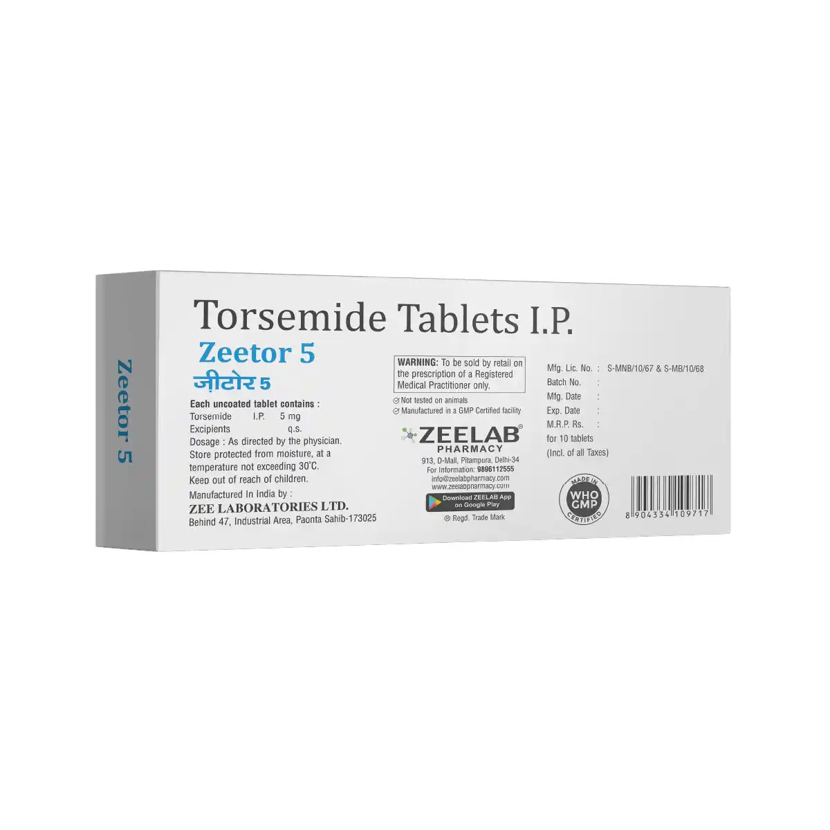 Zeetor 5 Tablet