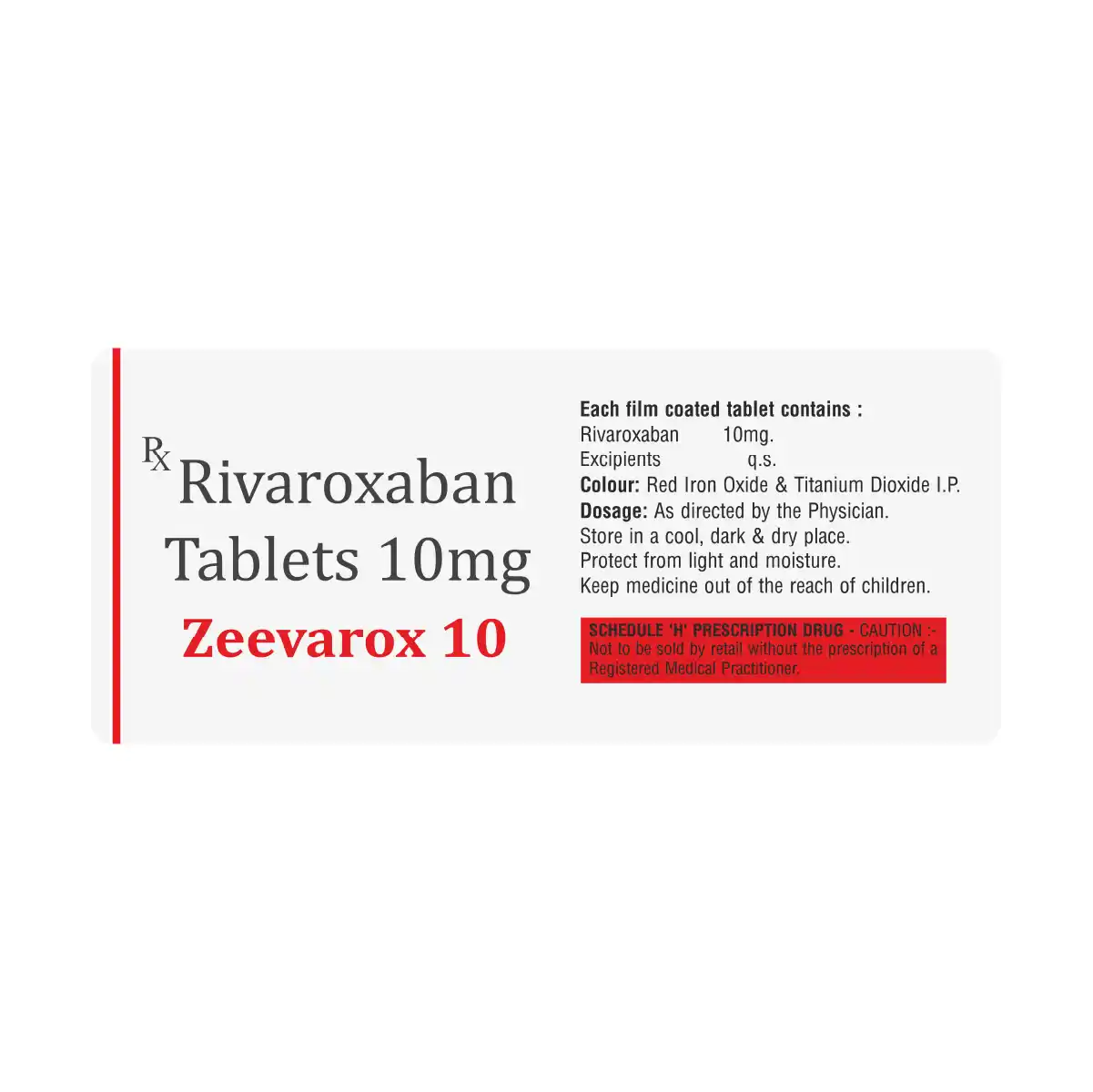 Zeevarox 10 Anticoagulant Tablet