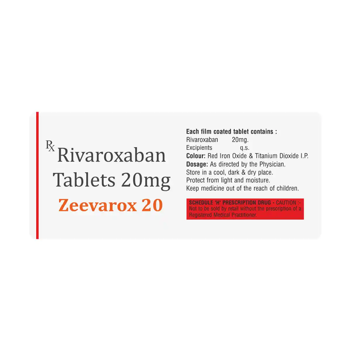 Zeevarox 20 Anticoagulant Tablet