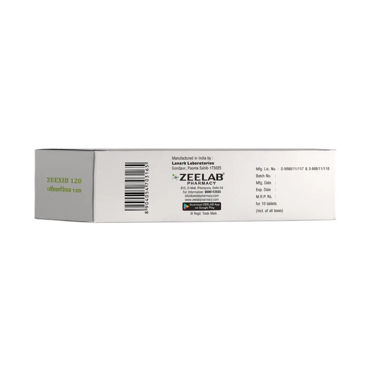 Zeexib 120 Anti Inflammatory Tablet