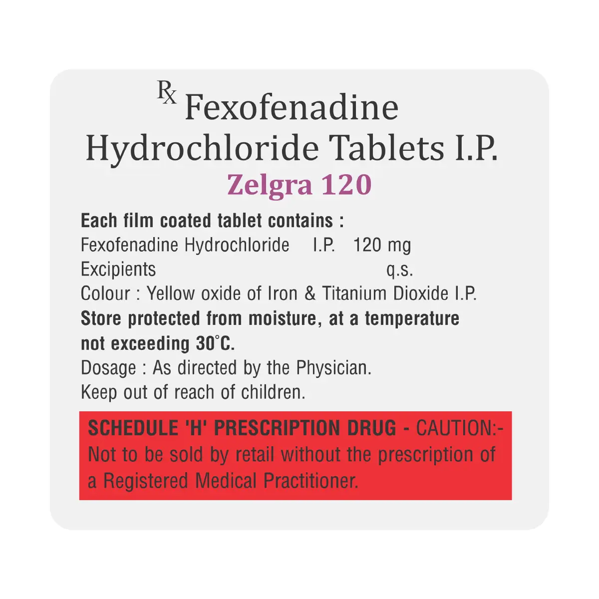 Zelgra 120 Anti Allergic Tablet