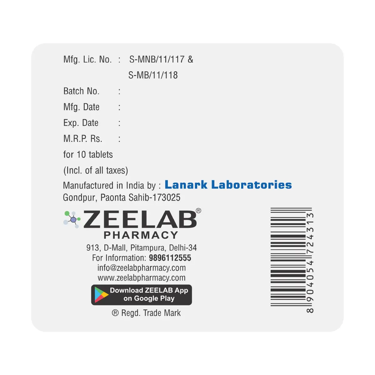 Zelgra 120 Anti Allergic Tablet