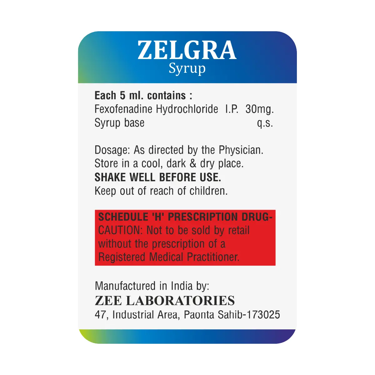 Zelgra 30mg Suspension 60ml