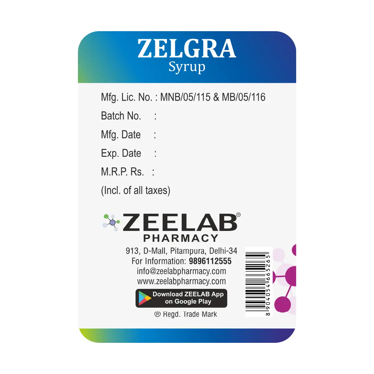 Zelgra 30mg Suspension 60ml