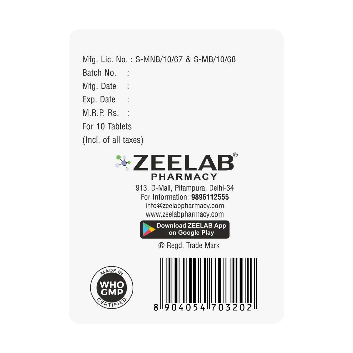 Zelthrocin 500 Antibiotic Tablet