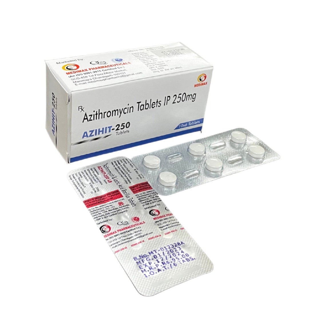 Azihit 250mg Tablet - Uses, Benefits, Side Effects & Price