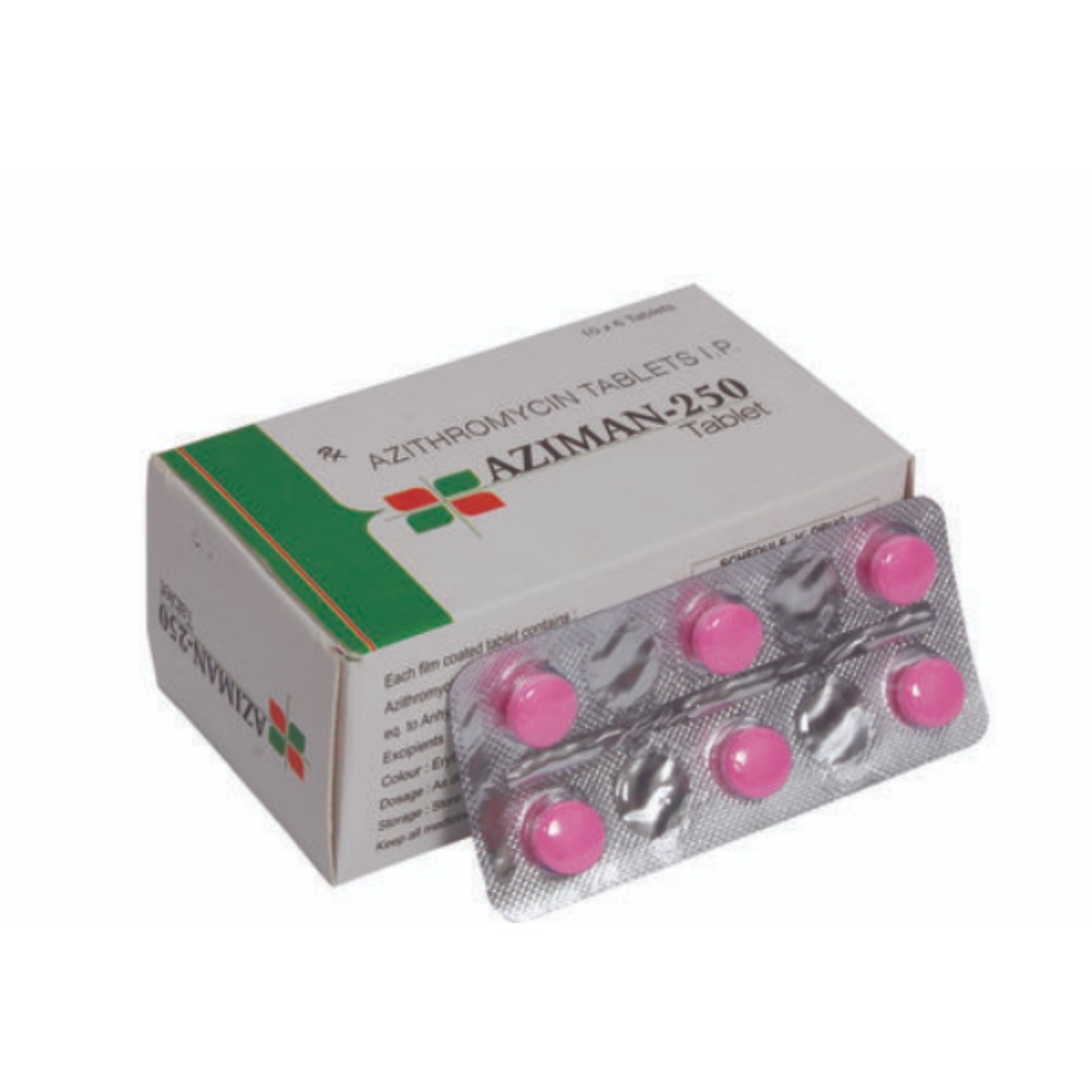 Aziman 250mg Tablet - Uses, Benefits, Side Effects & Price