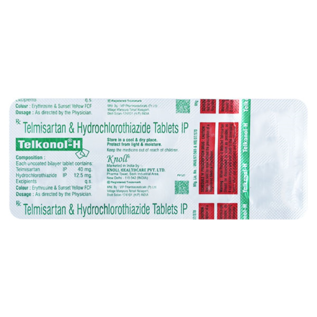 Telkonol H 40mg/12.5mg Tablet