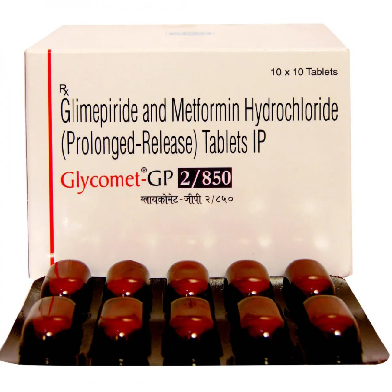 Glycomet-GP 2/850 Tablet PR Glycomet-GP 2/850 Tablet PR