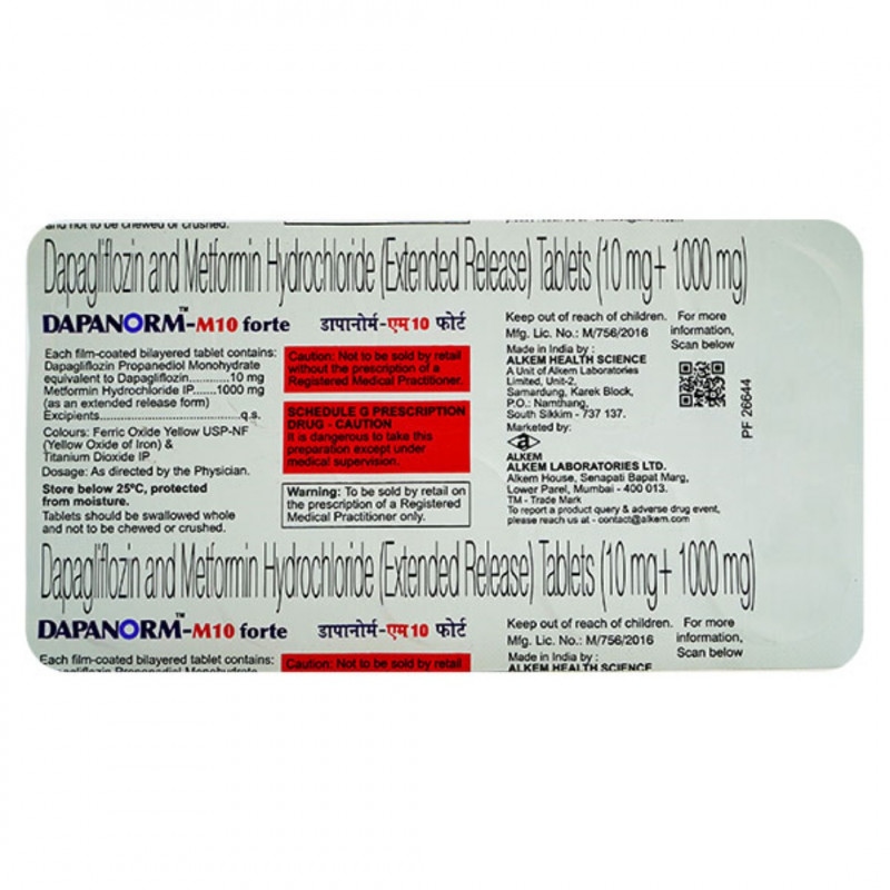 Dapanorm-M10 Forte Tablet ER Dapanorm-M10 Forte Tablet ER