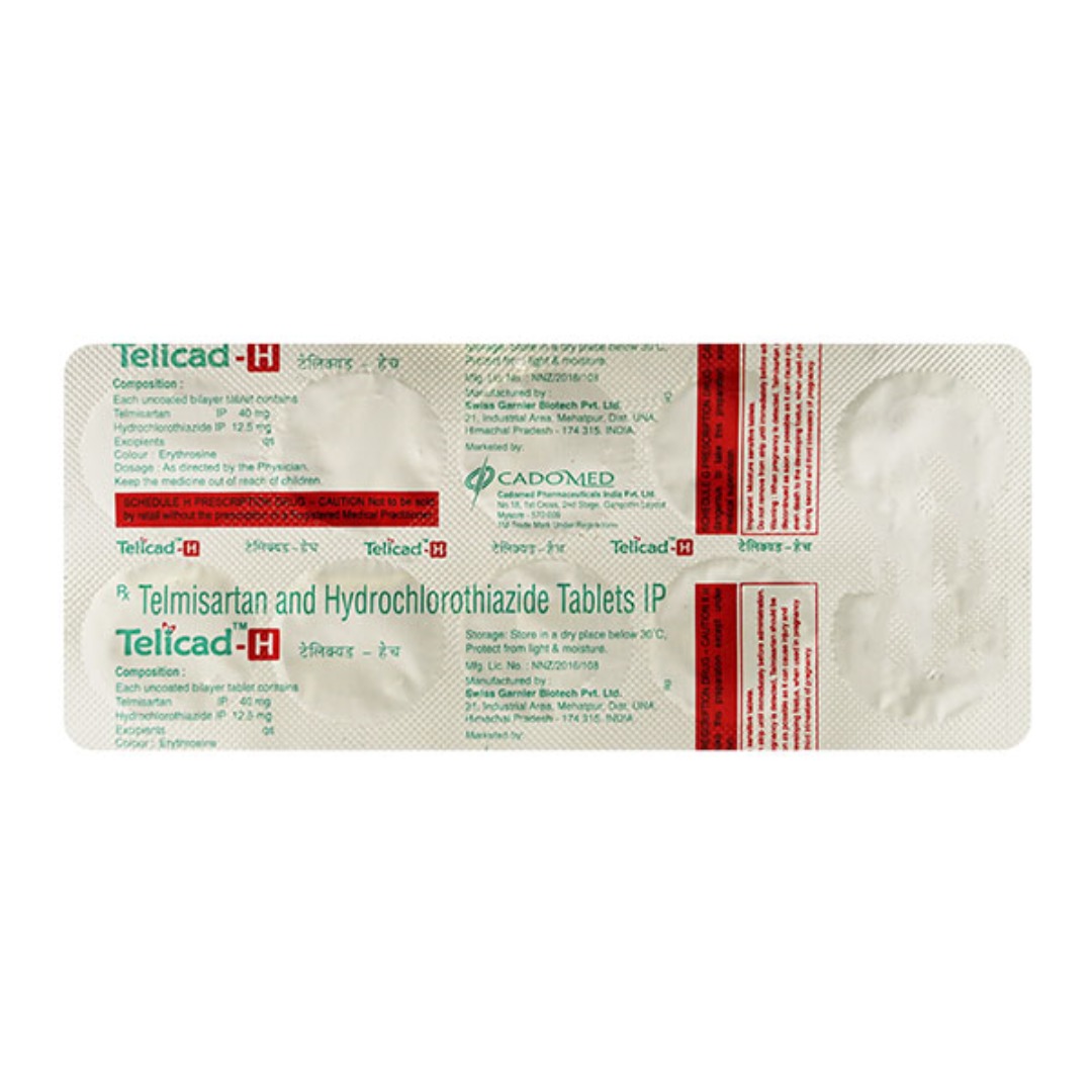 Telicad H 40mg/12.5mg Tablet