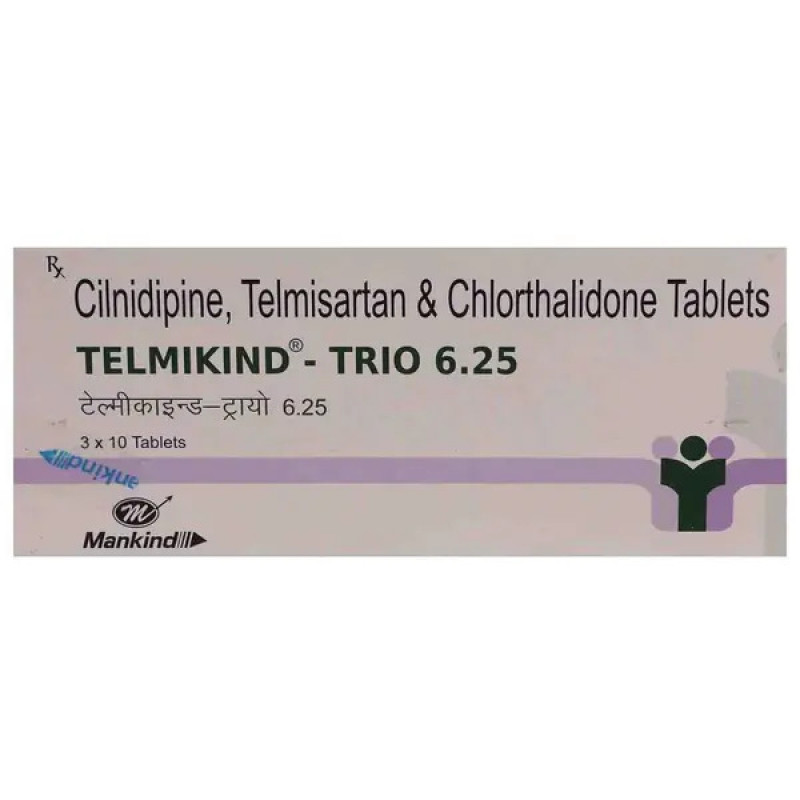 Telmikind-Trio 6.25 Tablet Telmikind-Trio 6.25 Tablet