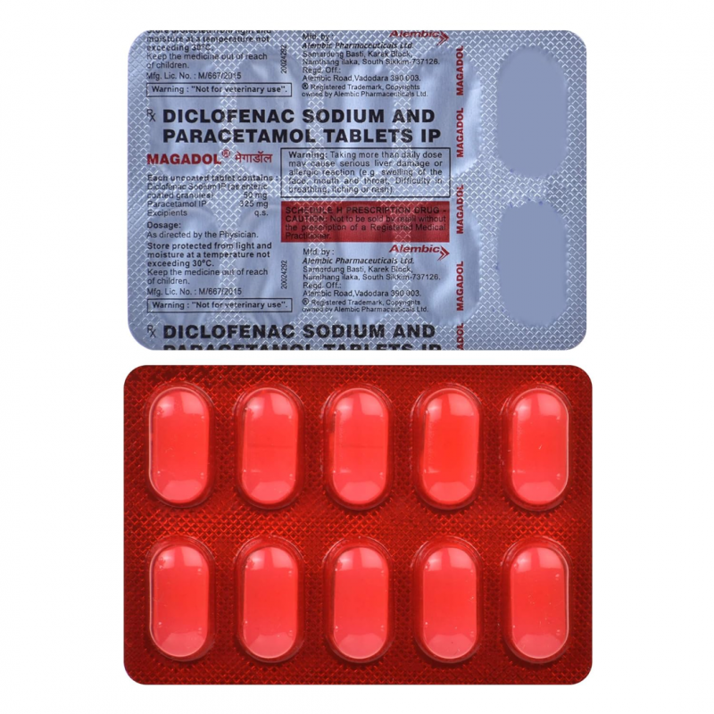 Magadol 50mg/325mg Tablet Magadol 50mg/325mg Tablet
