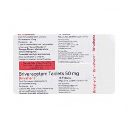 Brivahenz 50mg Tablet - Uses, Price, Side Effects, Substitute