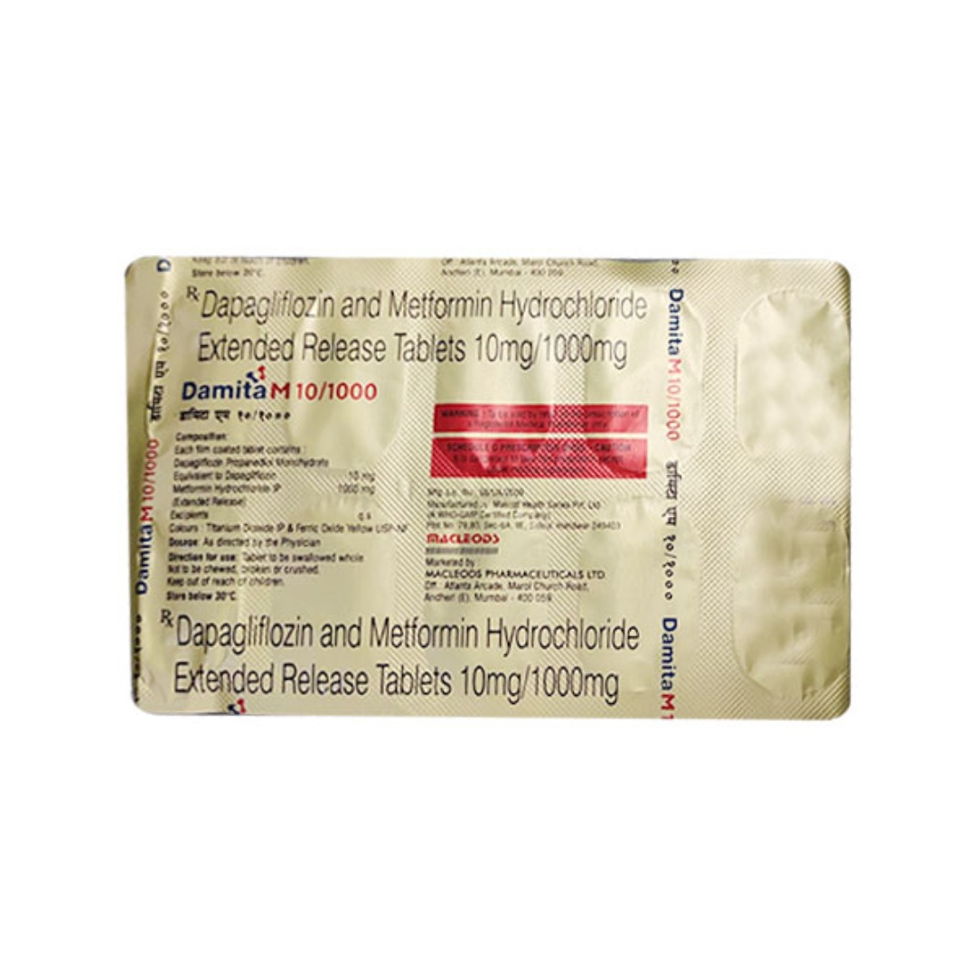 Damita M 10/1000 Tablet ER