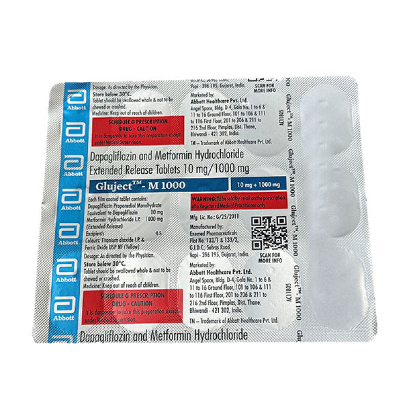 Gluject-M 1000 Tablet ER Gluject-M 1000 Tablet ER