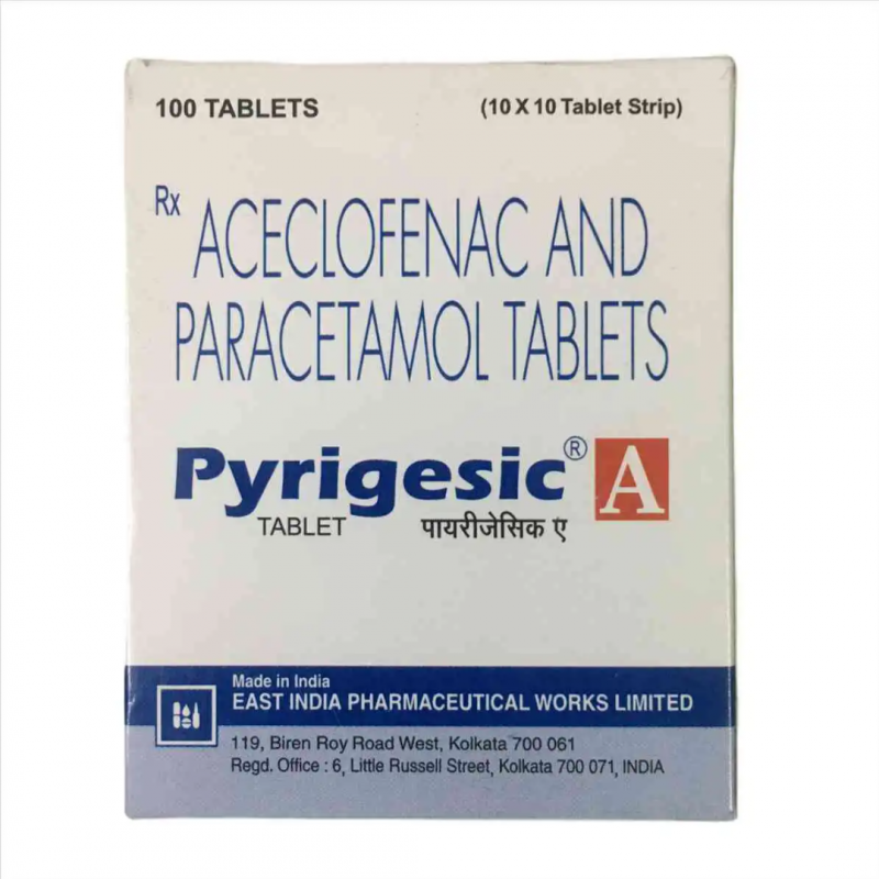 Pyrigesic A 100mg/325mg Tablet Pyrigesic A 100mg/325mg Tablet