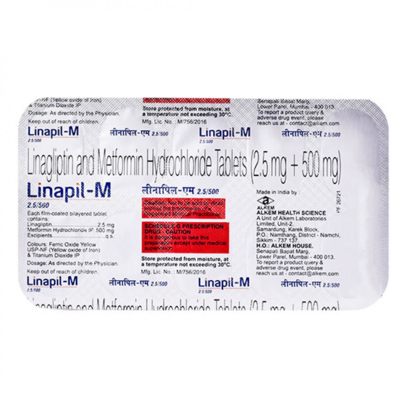 Linapil-M 2.5/500 Tablet