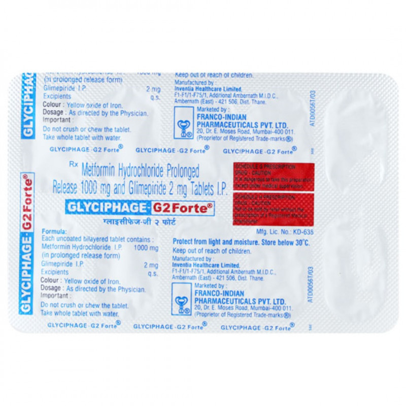 Glyciphage-G 2 Forte Tablet PR Glyciphage-G 2 Forte Tablet PR