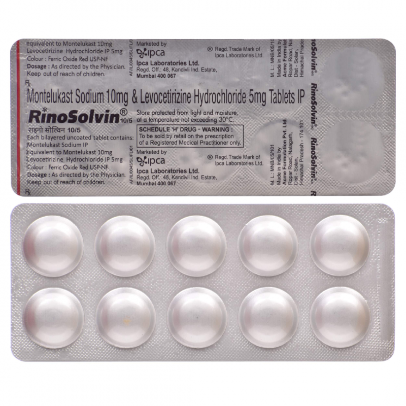 Rinosolvin 10/5 Tablet Rinosolvin 10/5 Tablet