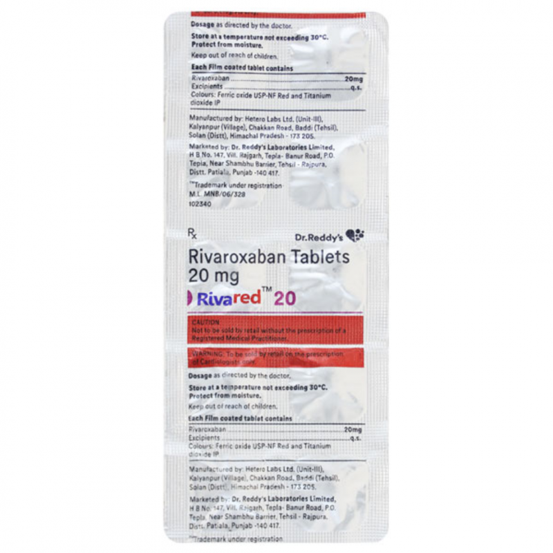 Rivared 20mg Tablet Rivared 20mg Tablet