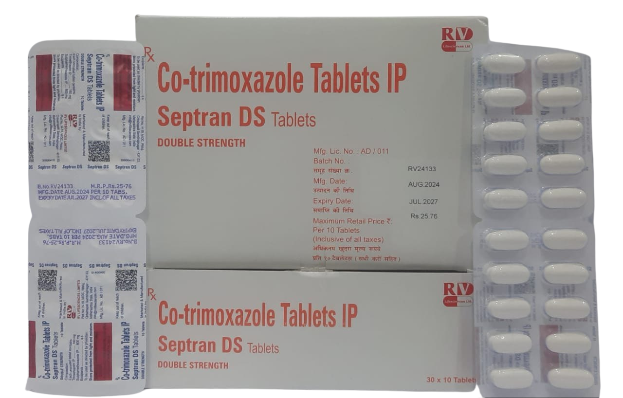 Septran DS 800mg/160mg Tablet