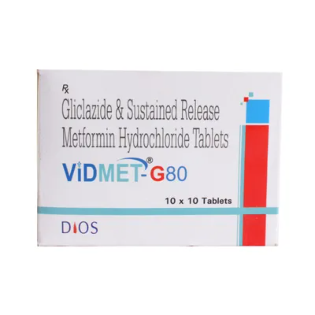 Vidmet G 80mg/500mg Tablet