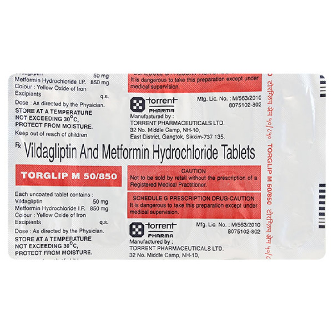 Torglip M 50/850 Tablet