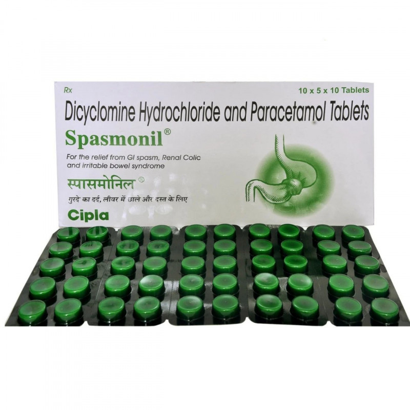 Spasmonil 20mg/325mg Tablet Spasmonil 20mg/325mg Tablet