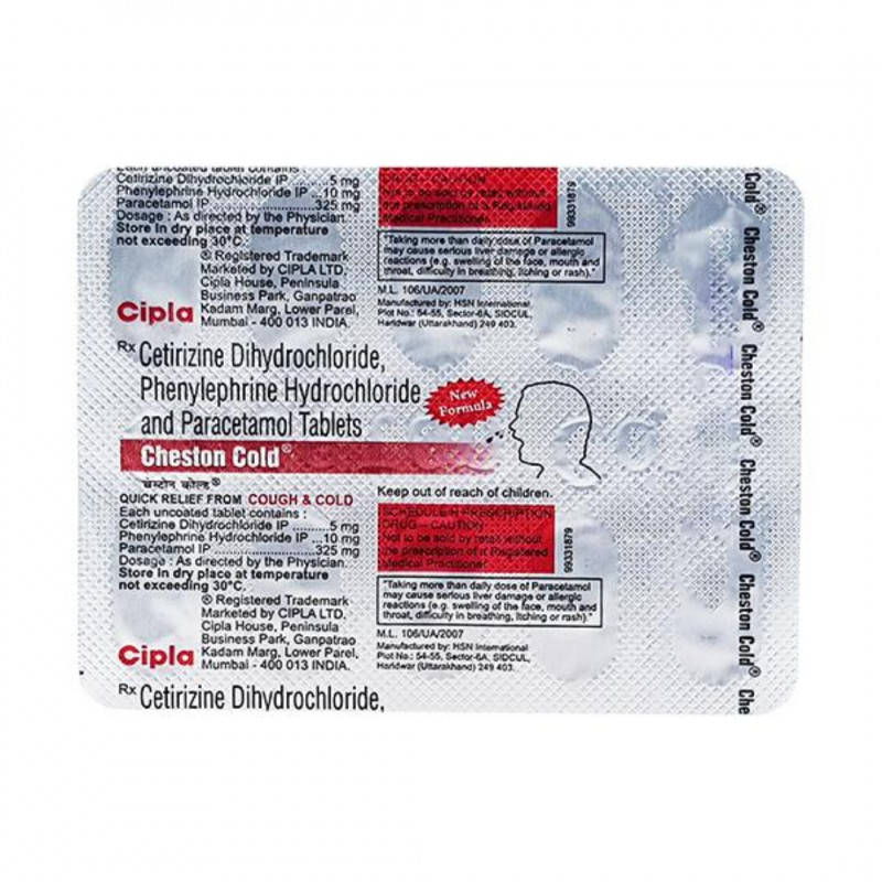 Cheston Cold Tablet Cheston Cold Tablet
