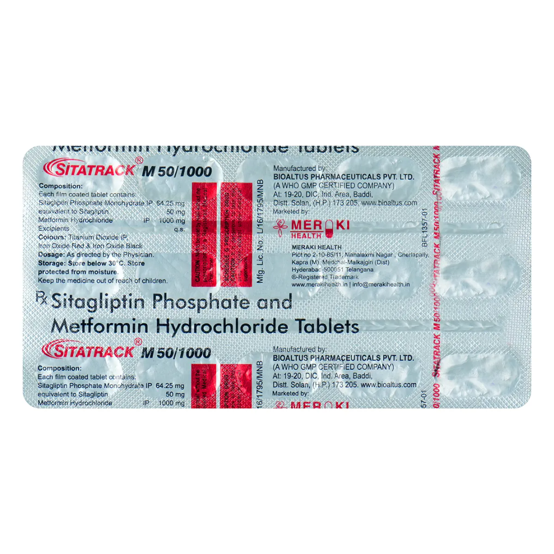 Sitatrack M 50/1000 Tablet