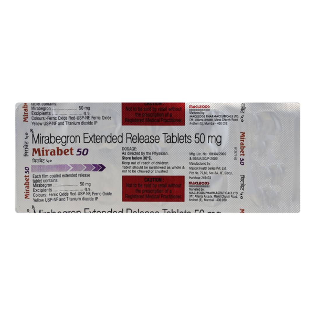 Mirabet 50 Tablet ER