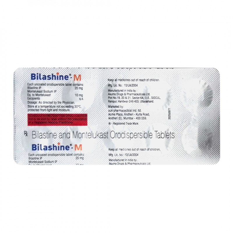 Bilashine M 20mg/10mg Tablet Bilashine M 20mg/10mg Tablet