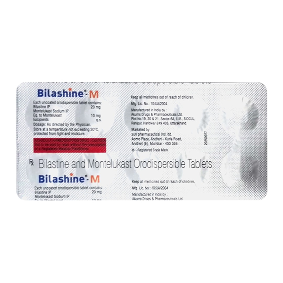 Bilashine M 20mg/10mg Tablet