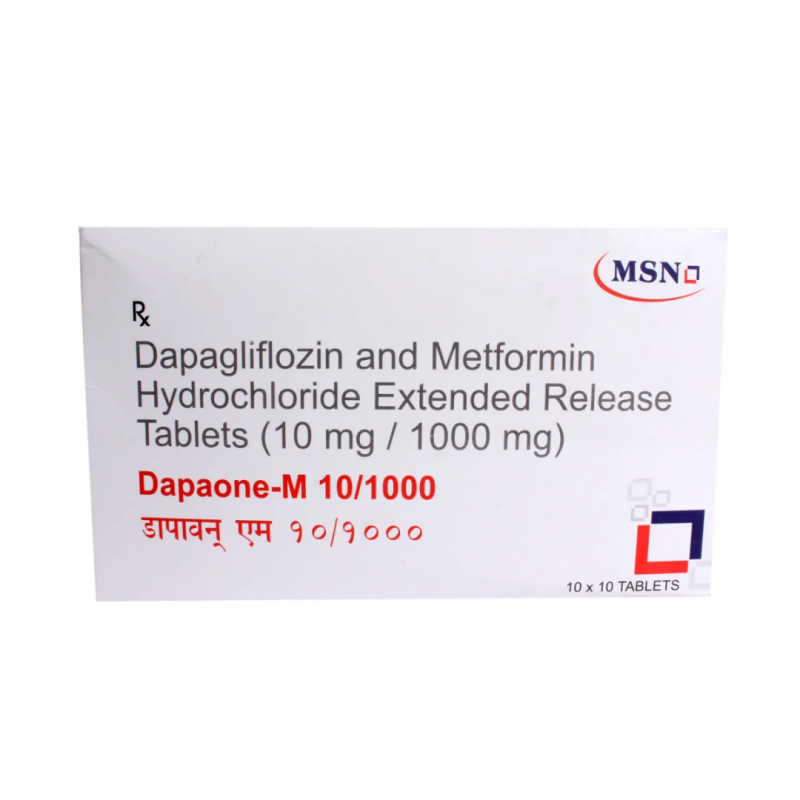 Dapaone-M 10/1000 Tablet ER Dapaone-M 10/1000 Tablet ER