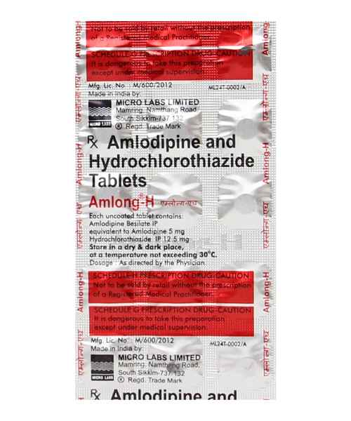 Amlong-H Tablet - Uses, Price, Side Effects, Substitute