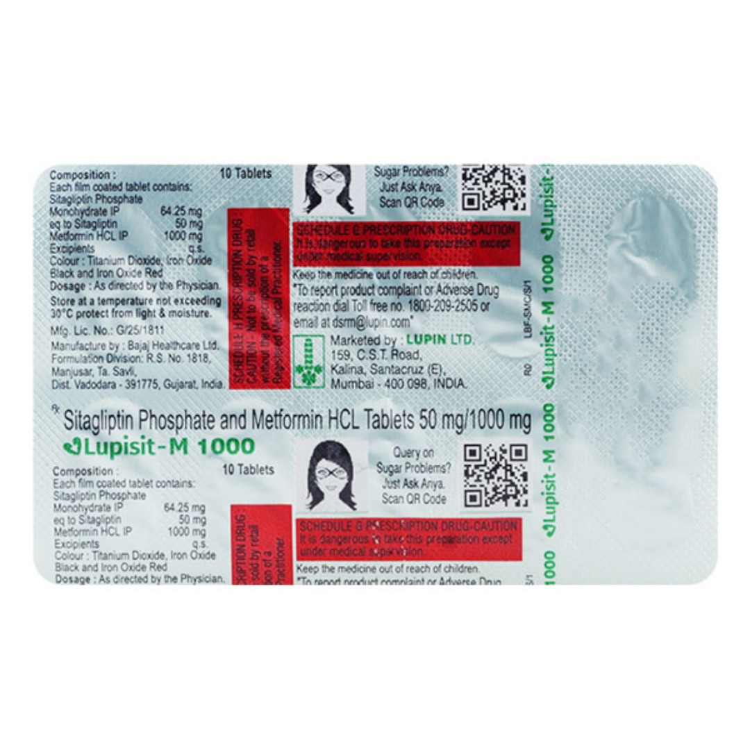 Lupisit M 50mg/1000mg Tablet